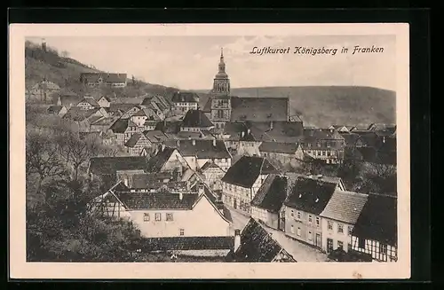 AK Königsberg i. Franken, Totalansicht aus der Vogelschau