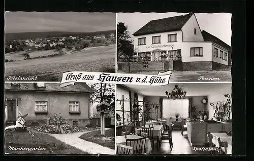 AK Hausen v. d. Höhe, Pension zur Glücksschmiede, Totalansicht