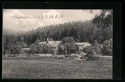AK Braunlage i. H., Gasthof Waldmühle