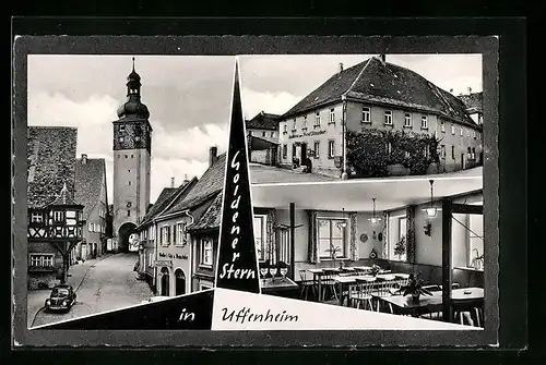 AK Uffenheim, Gasthaus Zum Goldenen Stern, Ortsansicht