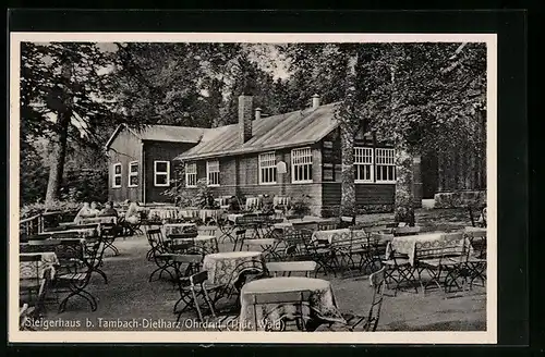 AK Gräfenhain, Sicht auf das Gasthaus Steigerhaus