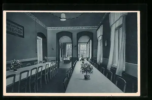 AK Aue /Erzg., Erholungsheim und Diakonissenhaus Zion, Speisesaal