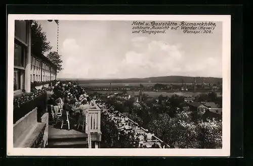 AK Werder /Havel, Hotel und Gaststätte Bismarckhöhe