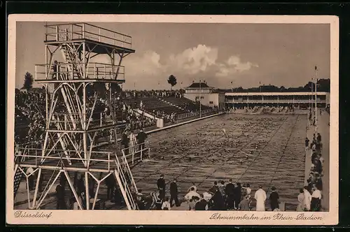 AK Düsseldorf, Schwimmbahn im Rhein-Stadion