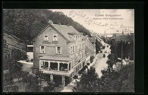 AK Bergzabern, Kurhaus Pfaff in der Kurtalstrasse