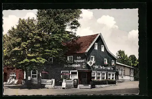 AK Drabenderhöhe /Rhld., Cafe-Restaurant zur Dorfschänke
