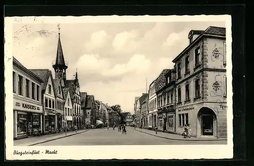 AK Burgsteinfurt, Strassenpartie am Markt, Kaiser`s