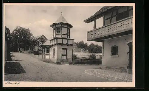 AK Siessen b. Saulgau, Kloster, Blick in den Klosterhof