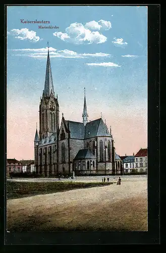AK Kaiserslautern, Ansicht der Marienkirche