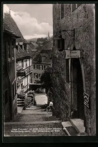 AK Miltenberg am Main, Haus Conrady im alten historischen Marstall der Mildenburg