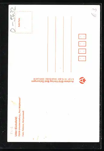 AK Uder /Eichsfeld, Urlauber Siedlung Paul Wojtkowski