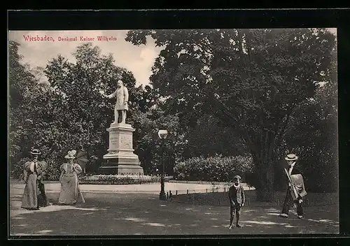 AK Wiesbaden, Denkmal Kaiser Wilhelm