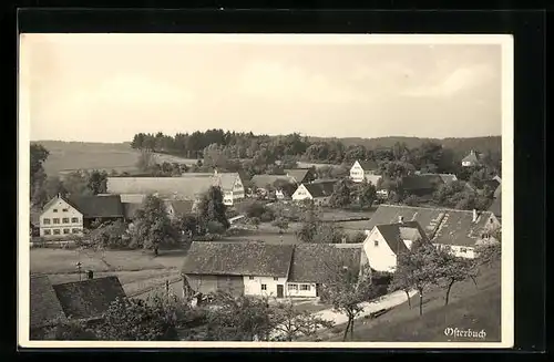 AK Osterbuch, Ortsansicht aus der Vogelschau