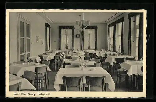 AK Bad Iburg, Innenansicht des Hotel Hubertushof