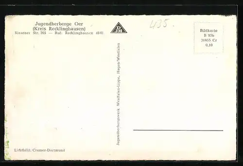 AK Oer, Jugendherberge aus der Vogelschau