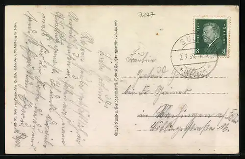 AK Kirchberg bei Sulz a. N., Ackerbauschule Kirchberg vom Flugzeug aus