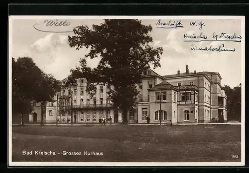 AK Bad Kreischa, Grosses Kurhaus