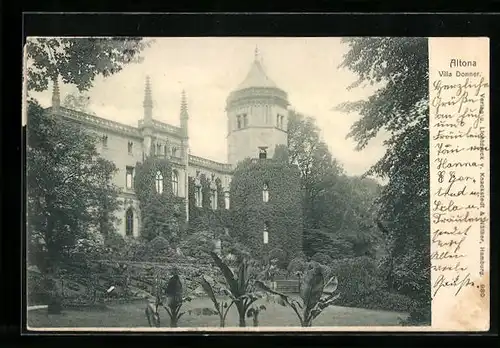 AK Hamburg-Ottensen, Villa Donner