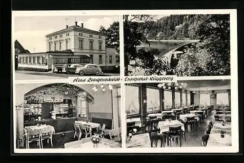 AK Ennepetal-Küggeberg, Hotel Haus Langenscheidt mit Innenansichten