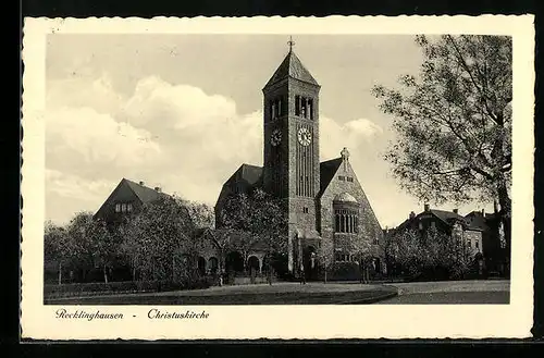 AK Recklinghausen, Blick auf die Christuskirche