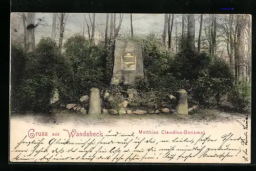 AK Wandsbeck, Matthias Claudius-Denkmal