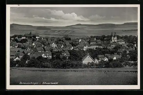 AK Donaueschingen, Ortsansicht