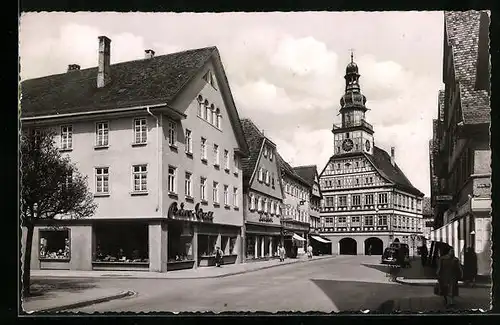 AK Kirchheim /Teck, Markstrasse mit VW-Käfer