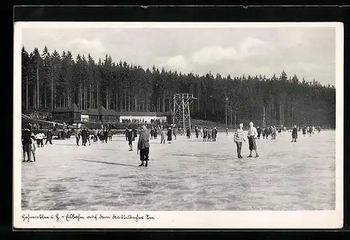 AK Hahnenklee i. H., Eislaufbahn im Wald