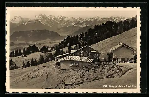 AK Sonthofen /bayr. Allgäu, Berggasthaus Alpe Eck