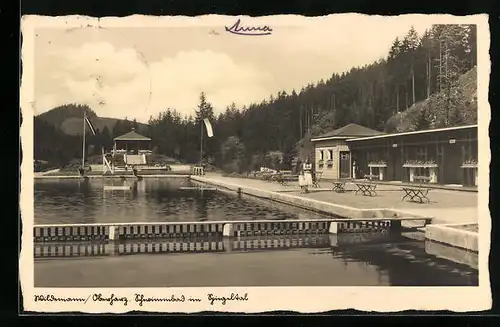 AK Wildemann /Oberharz, Schwimmbad im Spiegeltal