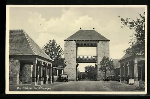 AK Schweigen, Blick auf das Weintor