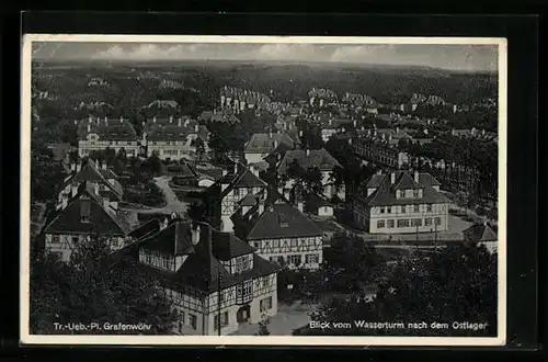 AK Grafenwöhr, Truppenübungsplatz, Blick vom Wassserturm nach dem Ostlager