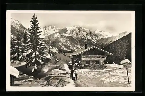 AK Bad Oberdorf, Bergwirtshaus zum Horn im Schnee