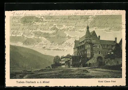 AK Traben-Trarbach a. d. Mosel, Hotel Clauss Feist