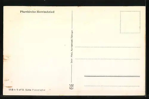 AK Herrischried, Pfarrkirche, Innenansicht