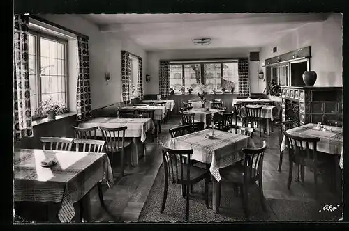 AK Haslach-Wertach /Allg., Gasthaus-Pension Wertacher Hof, Innenansicht