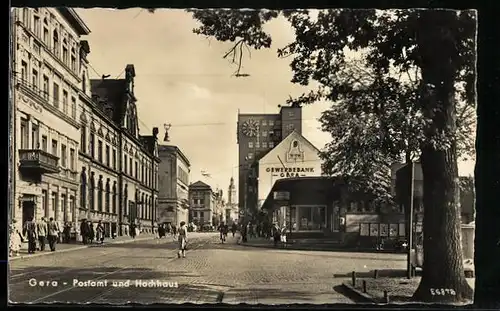 AK Gera, Postamt und Hochhaus