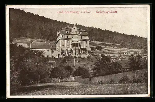 AK Bad Leutenberg i. Thür., Blick auf das Erholungsheim