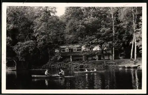 AK Schleusingen /Thür, Partie am Haus am See