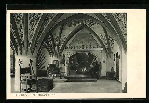 AK Lauenstein /Ober-Franken, Rittersaal im Thunaflügel der Burg
