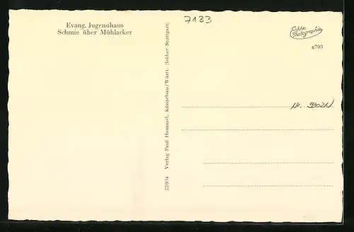 AK Schmie über Mühlacker, Blick aufs Jugendhaus