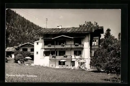 AK Schönau, Blick auf die Pension Hofreit