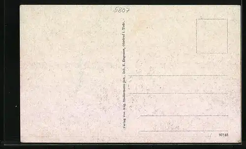 AK Ohrdruf /Th., Ortsansicht mit Blick in die Ferne