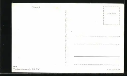 AK Ohrdruf, Strassenpartie mit Passanten