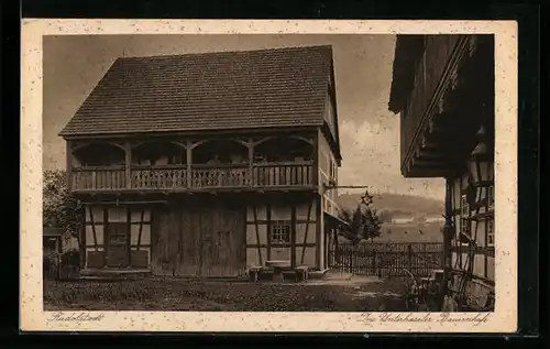 AK Rudolstadt, Scheune vom Unterhaseler Bauernhaus des Heimatmuseums