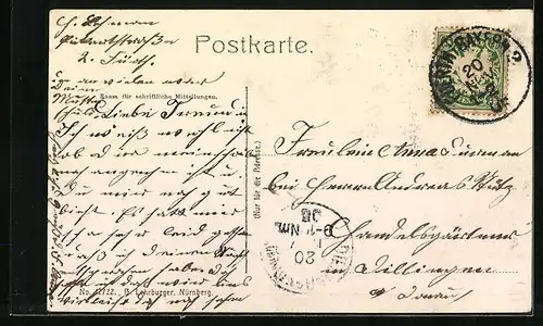 AK Fürth i. B., Kunstbrunnen am Bahnhofsplatz