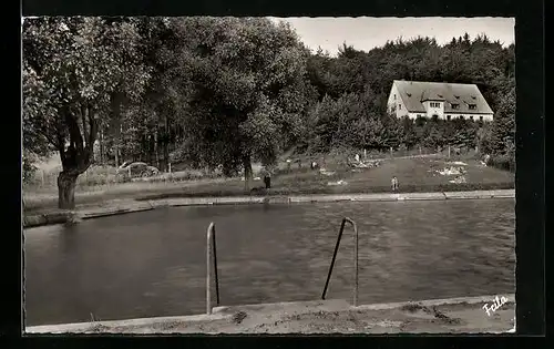 AK Altdorf b. Nbg., Blick auf die Jungendherbege und Naturbad Weissenbrunn