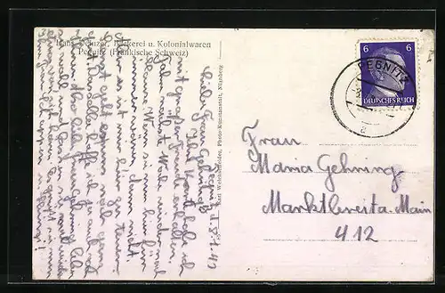 AK Pegnitz /Fränkische Schweiz, Ortsansicht, Kirche