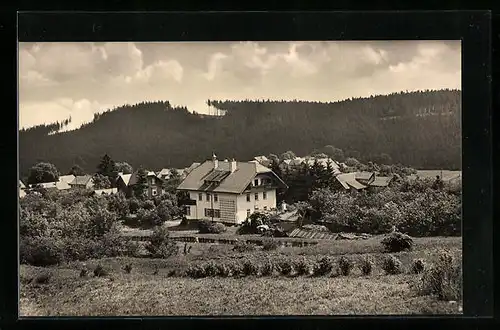 AK Finsterbergen (Thür. Wald), Blick zum Landhaus Hartung