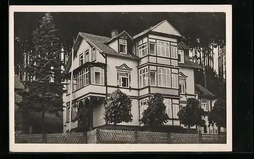 AK Finsterbergen /Thür. Wald, das Haus Waldfrieden